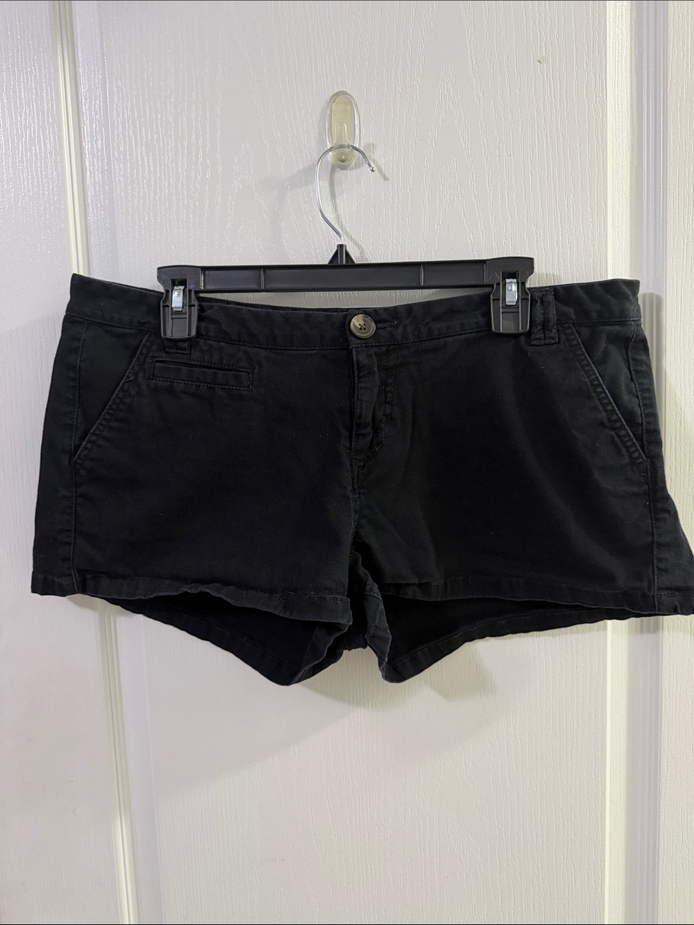 Express Black Denim Shorts — Classic Five-Pocket “Shortie” Style